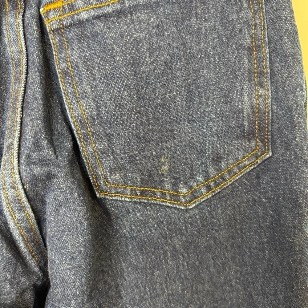 ABERCROMBIE Curve Love 90s Straight Ultra High Rise Dark Wash 0 Regular